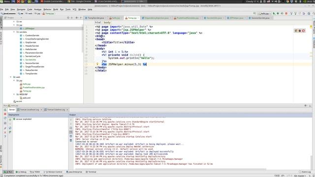 Java EE 17: JSP 2: Java код на JSP странице смотреть онлайн
