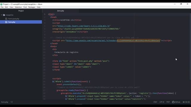 Protege tus formularios con reCAPTCHA v3 en menos de 5 minutos. смотреть онлайн
