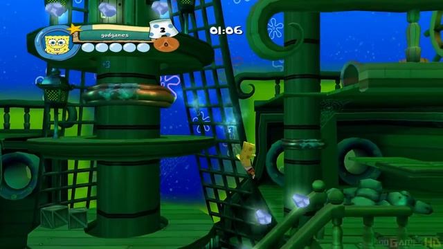 SpongeBob SquarePants: Underpants Slam - Xbox 360 / XBLA Gameplay (2012) смотреть онлайн