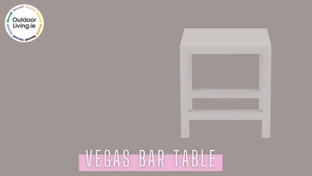 4 Air 75cm Bar Stool and Vegas Bar Extendable Table in White смотреть онлайн