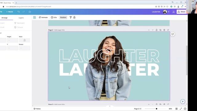 How to create the hollow text effect in Canva смотреть онлайн