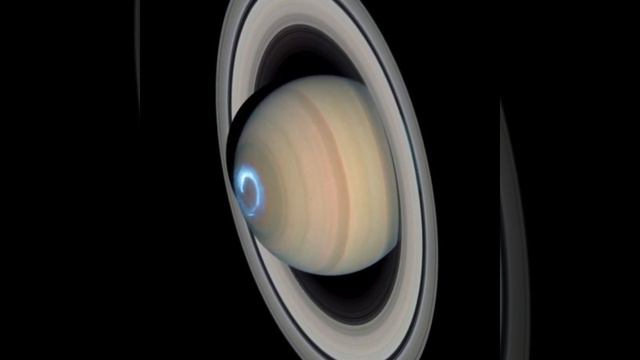 Saturn and Saturn's Aurora by Hubble Space Telescope смотреть онлайн