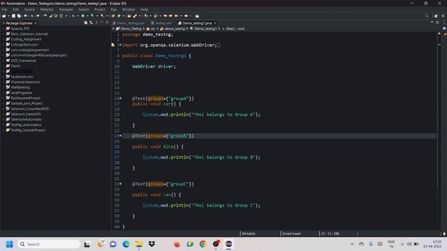 L07_Groups in TestNg Framework || Selenium TestNg Framework || Java Automation #testng смотреть онлайн