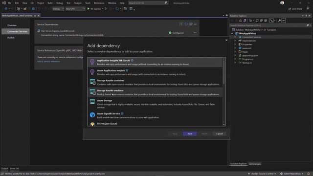 Connect your application to Azure using Visual Studio 2022 смотреть онлайн