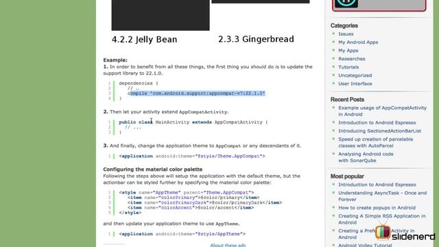 269 Android AppCompatActivity Example | смотреть онлайн