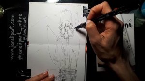 Мастер-класс по скетчингу маркерами «Мускари» часть 1