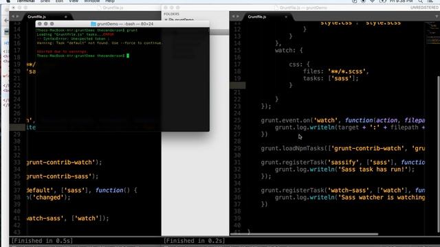 How To Use Grunt To Watch SASS Files смотреть онлайн