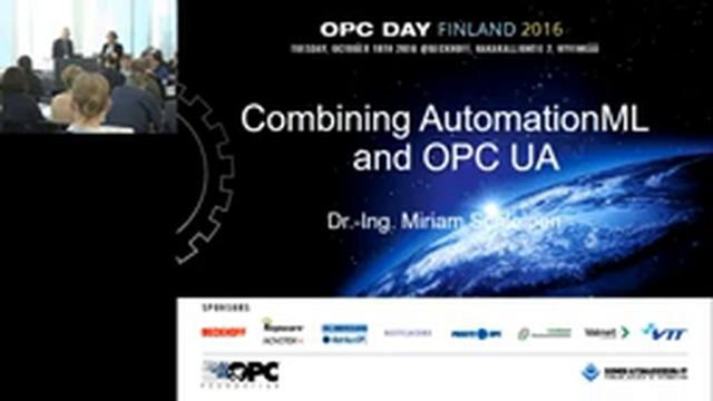 Combining OPC UA and AutomationML смотреть онлайн