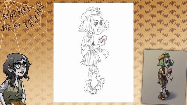 Speed Draw no.4 - Ghoul Scout - Drawlloween Time Lapse смотреть онлайн