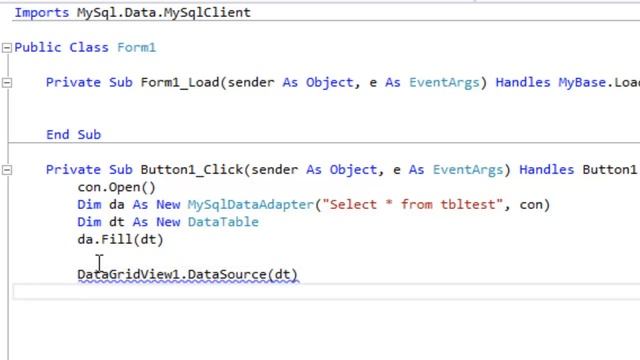 VB Net , mySql Database Part 2: MySqlDataAdapter смотреть онлайн