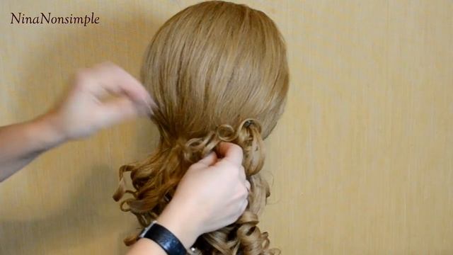 ПРИЧЕСКА для длинных и средних волос/Romantic hairstyle / Nina Nonsimple смотреть онлайн