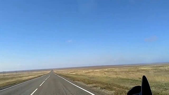 Степь Калмыкия Дорога Элиста-Ставрополь, октябрь 2016 смотреть онлайн