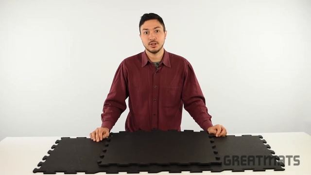 Rubber Gym Flooring - 2x2 Interlocking Rubber Floor Tiles, 8 mm thick смотреть онлайн