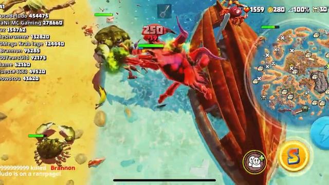 KING Demon Crab ?! (Devil Skin) - King of Crabs смотреть онлайн