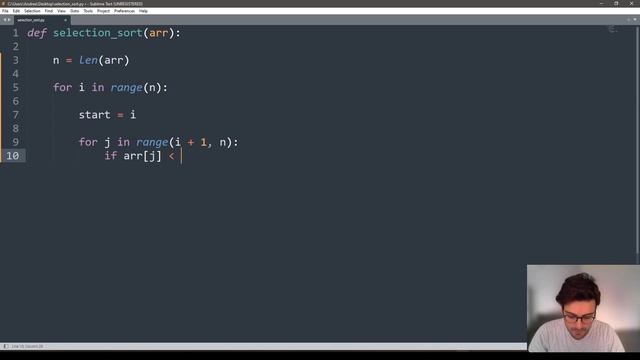 Python Selection Sort Algorithm in 2.5 Minutes смотреть онлайн