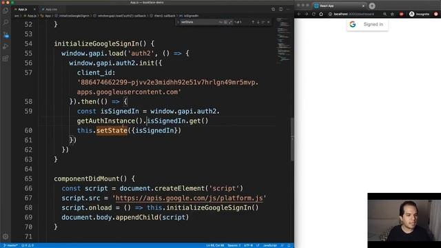 How to make Private Routes | Using Google Sign-in with React смотреть онлайн