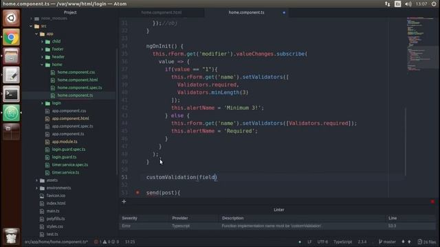 Angular 4 - Reactive Form Custom Validation смотреть онлайн