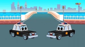 Cars Cartoons - Zeek And Friends | Police Car Song | vehicle songs