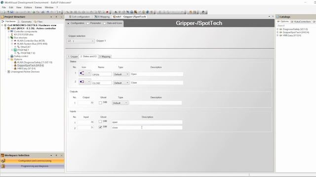 Configure Kuka Grippers in WorkVisual смотреть онлайн