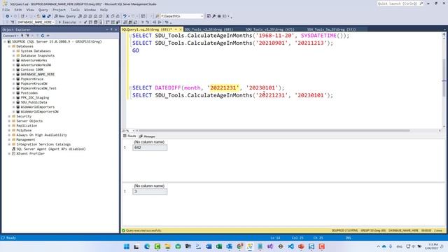 SDU Tools 149 Calculate Age in Months in SQL Server T-SQL смотреть онлайн