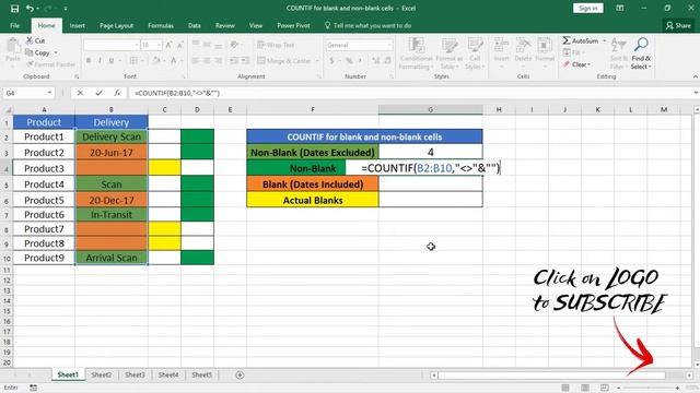 16.COUNTIF for blank and non-blank cells || COUNT only TEXT || Exclude DATES in COUNTIF смотреть онлайн