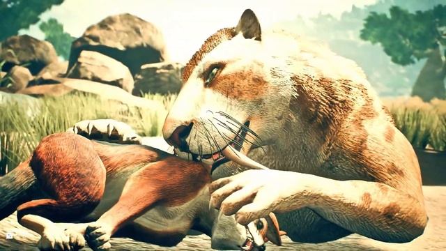 Golden Machairodus Kill Black-Backed Jackal смотреть онлайн