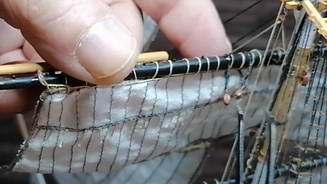 Cutty Sark 1:96 Revell Episode 6 continuation of the sails==continuacao velas смотреть онлайн