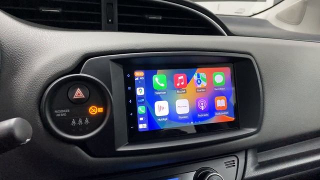 Toyota Yaris Hybride Ge-update Met Pioneer DA360DAB Apple Carplay Auto Android En DAB+