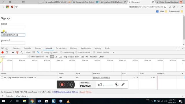 email already exist - ajax смотреть онлайн