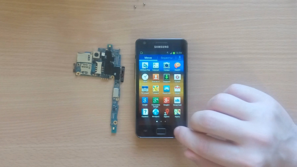 Замена материнской платы Samsung Galaxy S II (+ распаковка посылки из Алиэкспресс) смотреть онлайн