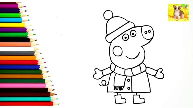 Как рисовать СВИНКУ ПЕППУ.Рисунок СВИНКА ПЕППА#дети#рисунок# смотреть онлайн
