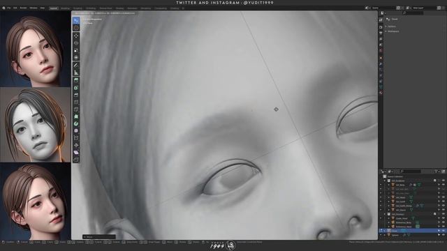 How To Sculpt Eyes In Blender смотреть онлайн