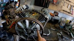 компрессор своими руками ДВС от мотоблока