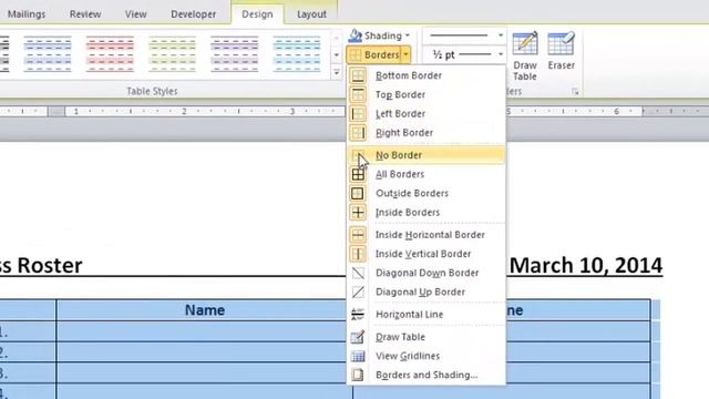 How to Clear Table Borders in Microsoft Word : Microsoft Word Doc Tips смотреть онлайн