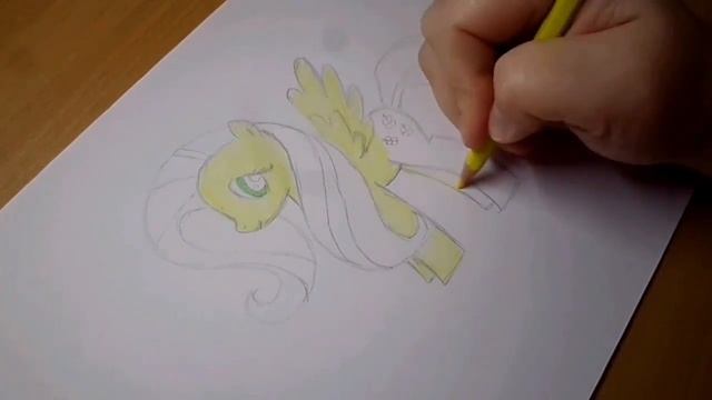 Флаттершай как нарисовать пони дружба это чудо / speed drawing Fluttershy my little pony смотреть онлайн