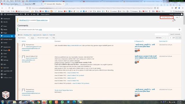 How to Delete All Pending Spam Comments In Bulk On WordPress Website | (Without Plugin) смотреть онлайн