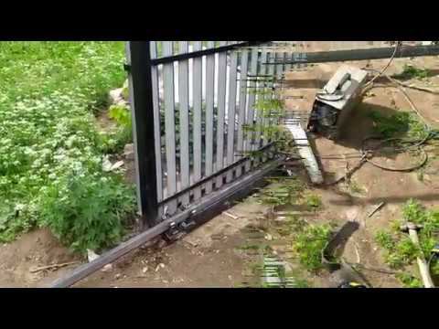 Откатные ворота своими руками #3 смотреть онлайн