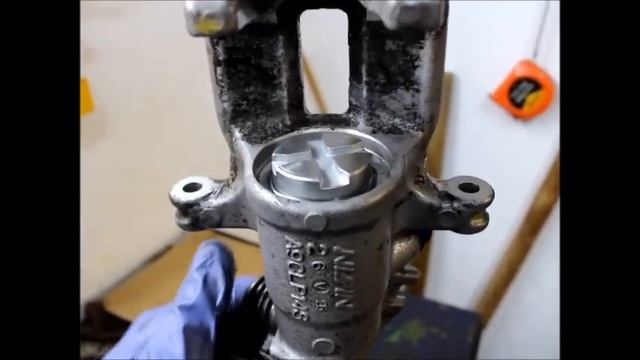 Принцип работы заднего тормозного суппорта марки Nissin (Япония) в автомобиле Хонда Аккорд 7