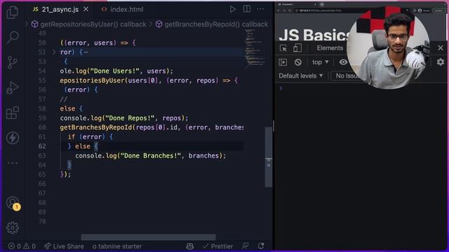 31. JS - Problems with callbacks in async JS (हिंदी में) смотреть онлайн