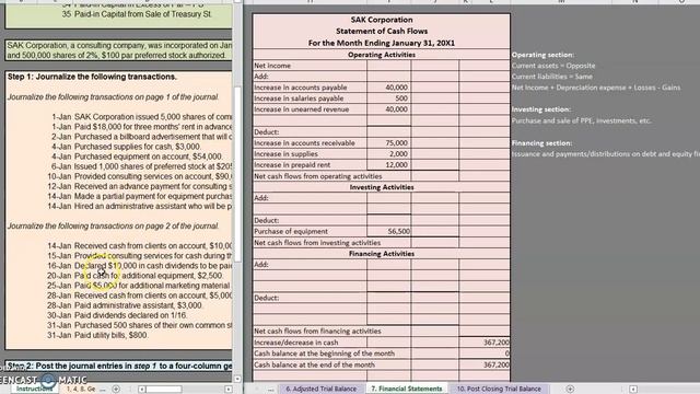 Corporate Accounting Cycle: Cash Flow Statement смотреть онлайн