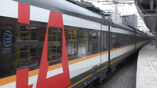 Электропоезд ЭП2ДМ-0220 (ЦППК) пригородный поезд №7430/7429 Апрелевка - Железнодорожная. смотреть онлайн