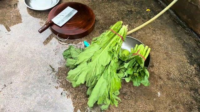 丑爸爸带孩子上学，顺便买菜却遇上下雨