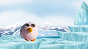 Лепим из воздушного пластилина друга Умки розовую чайку Пычик.