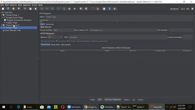 JMeter Tutorials | Geeky Rabbit | Declaring Global Variable Using BeanShell Assertion смотреть онлайн