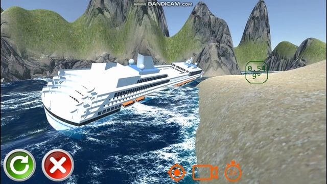 Cruise Ship VS Big Waves - Ship Handling Simulator смотреть онлайн