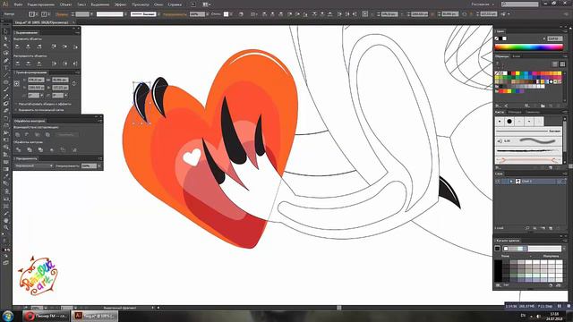 Дракон векторный рисунок. Dragon vector. Digital drawing смотреть онлайн