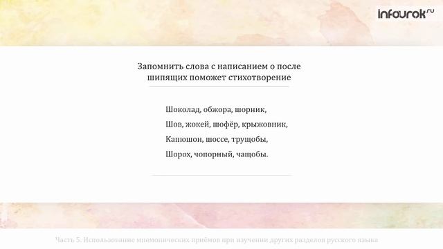 Мнемотехника как один из эффективных вспомогательных приёмов обучения| Видеолекции | Инфоурок