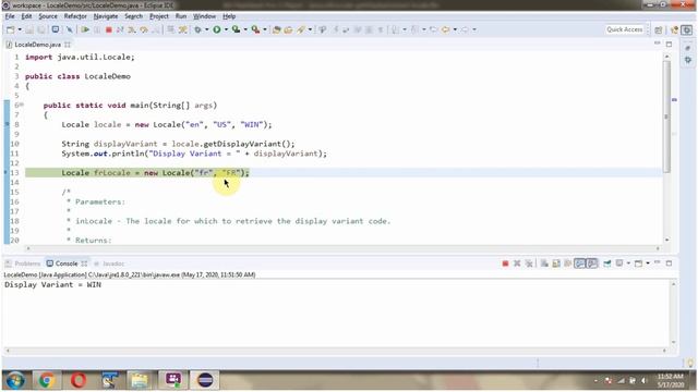 How to use getDisplayVariant(Locale inLocale) method of Locale class? | Java.util.Locale class смотреть онлайн