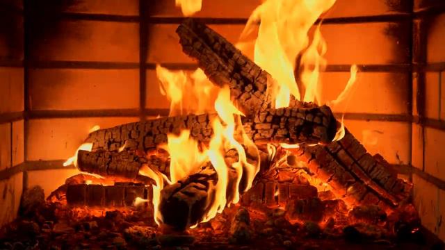 🔥 Cozy Night by the Fireplace 4K (12 HOURS). Fireplace Ambience with Burning Logs and Fire Sounds смотреть онлайн