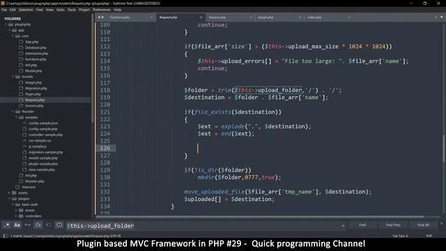 Plugin based PHP MVC Framework from scratch #29 | File uploader | Quick programming tutorial смотреть онлайн